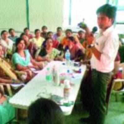 Workshop organized for women, on self employment