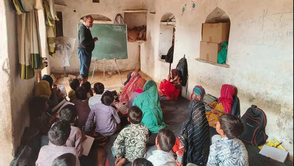 Cattle class: In Haryana's Nuh, this school by day turns cowshed at night