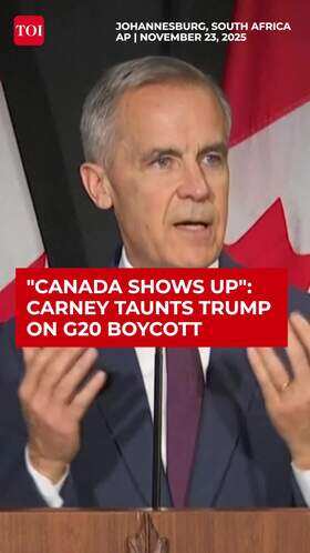 &lsquo;Canada Showed Up&rsquo;: Carney Jibes Trump, Mocks Ukraine Peace Plan As US Skips South Africa G20 Summit