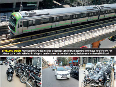 Metro motorists turn Bengaluru into a Parkistan