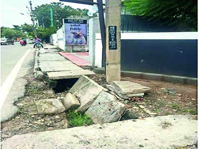 Budgeted for better paths, Bengaluru’s footpaths still falter