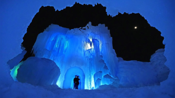 A Winter Wonderland Of 25 Million Pounds Of Ice: Majestic Ice Castles 