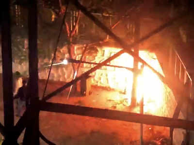 Wadala residents panic as PPE burned in open