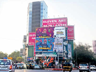 BMC begins stripping buildings of hoardings