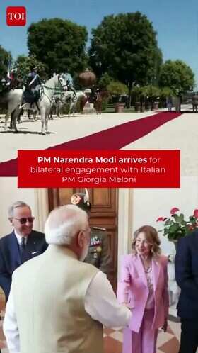 PM Modi receives guard of honour in Rome
