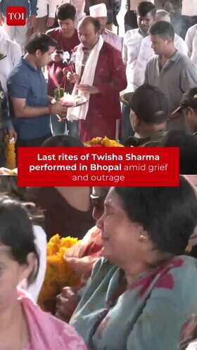 Twisha Sharma&rsquo;s Last Rites Performed In Bhopal