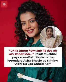 Palak Muchhal Pays Soulful Tribute to Asha Bhosle with &ldquo;Abhi Na Jao Chhod Kar&rdquo;