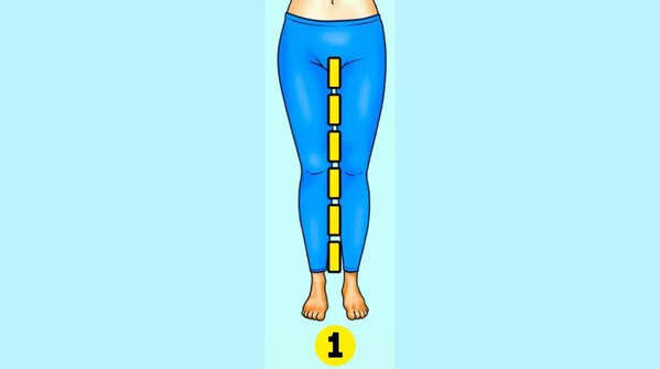 If you have straight legs, it means...