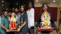 Ganesh Chaturthi: Shilpa Shetty, Vivek Oberoi welcome Ganpati home 