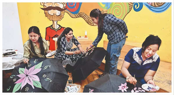 Mumbaikars are turning umbrellas into canvases