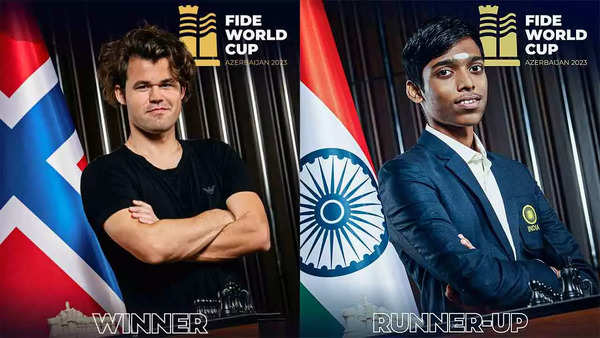 R Praggnanandhaa vs Magnus Carlsen, Chess World Cup final highlights: Pragg  finishes runner-up after Carlsen wins final