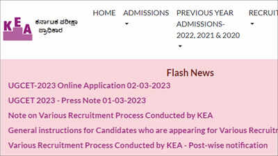 KCET 2023 Hall Ticket releases today on kea.kar.nic.in; exam from May 20