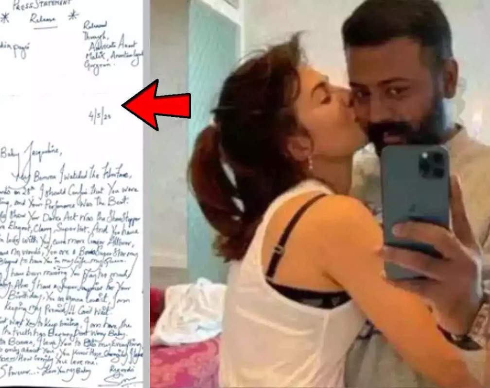 
Conman Sukesh Chandrasekhar writes another love letter to 'ladylove' Jacqueline Fernandez from jail: 'You are a Bom, Super Star, My Baby Girl...'
