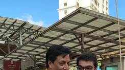 Prosenjit Chatterjee and Madhur Bhandarkar spotted at a temple in Mumbai