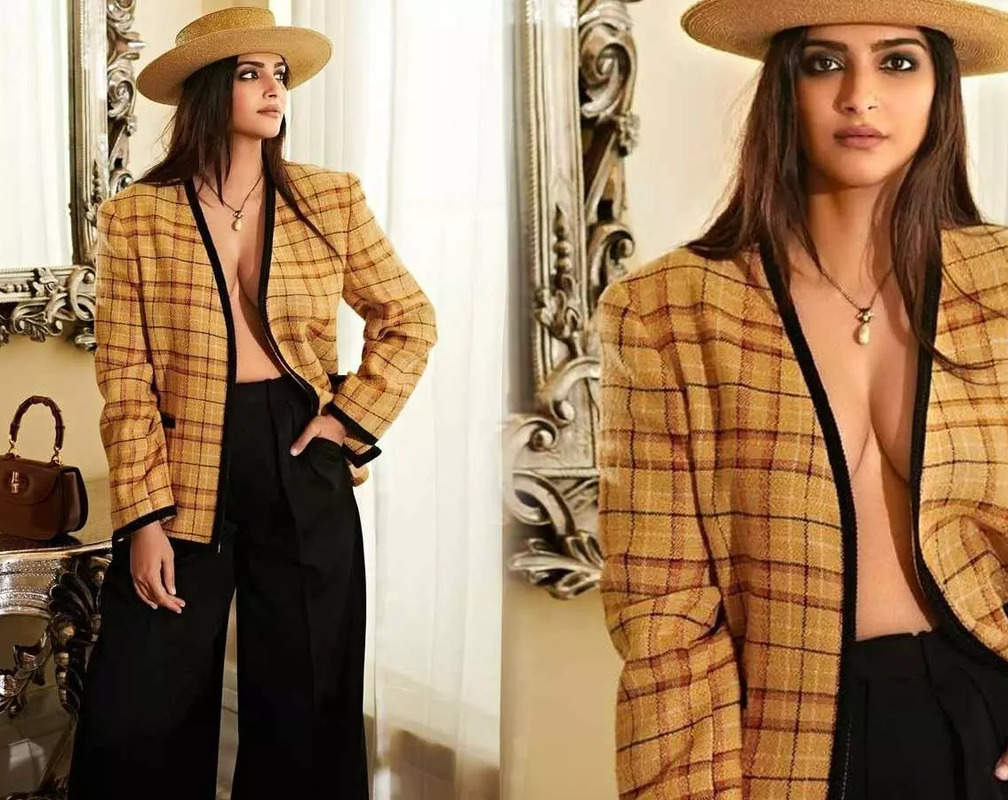 
Sonam Kapoor ditches innerwear under blazer in this fiery picture; father Anil Kapoor calls her an 'absolute original'
