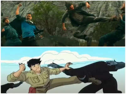 Was SRK-Salman's Pathaan scene copied?- WATCH