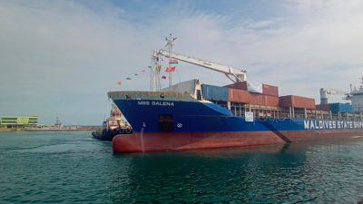 MoS flags off direct shipping service from VOC Port to Male
