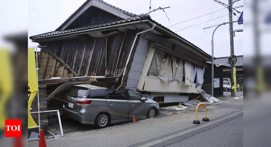 Aftershocks shake Japan after earthquake kills one, destroys homes