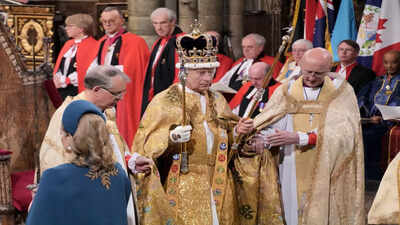 King Charles III wears St Edward's Crown for coronation