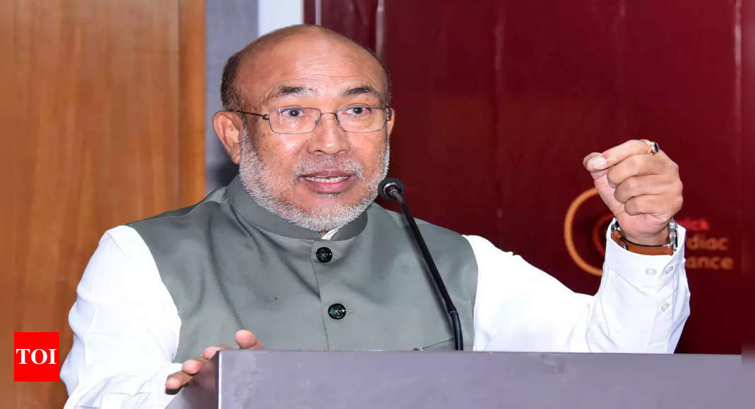 Manipur violence: CM Biren Singh holds all-party meeting | India News – Times of India
