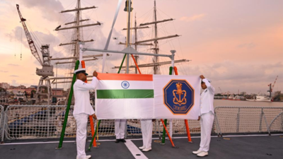 INS Magar rests her oars after 36 years of service | India News - Times ...