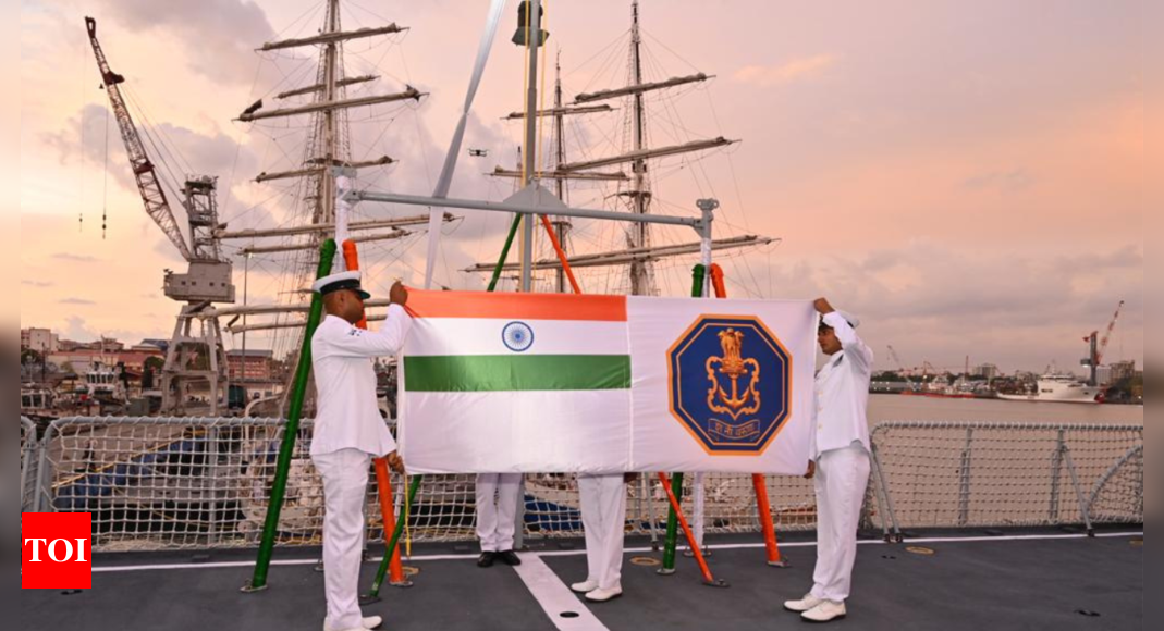 INS Magar rests her oars after 36 years of service | India News - Times ...