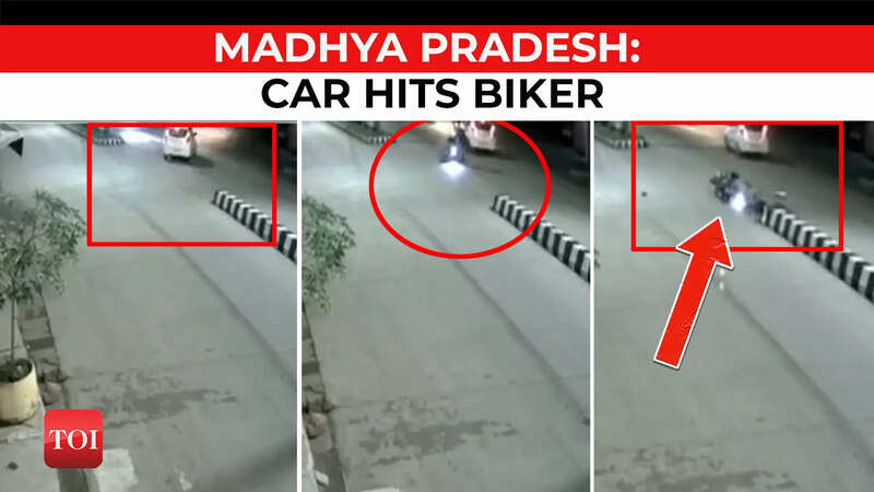 Madhya Pradesh: Speeding car hits bike in Sehore, rider critical
