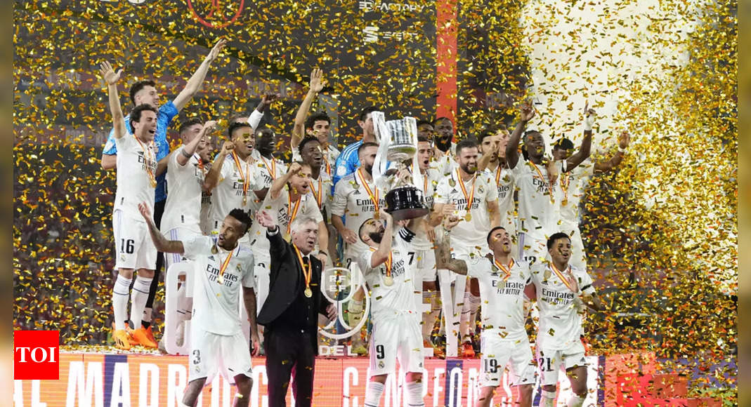 Real Madrid win Copa del Rey with 2-1 win over Osasuna | Football News – Times of India
