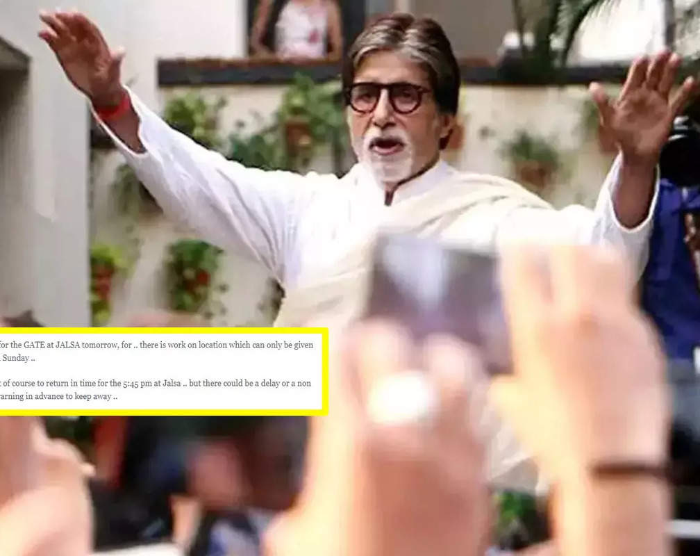 
Amitabh Bachchan WARNS fans not to visit his bungalow Jalsa on Sunday. Deets inside
