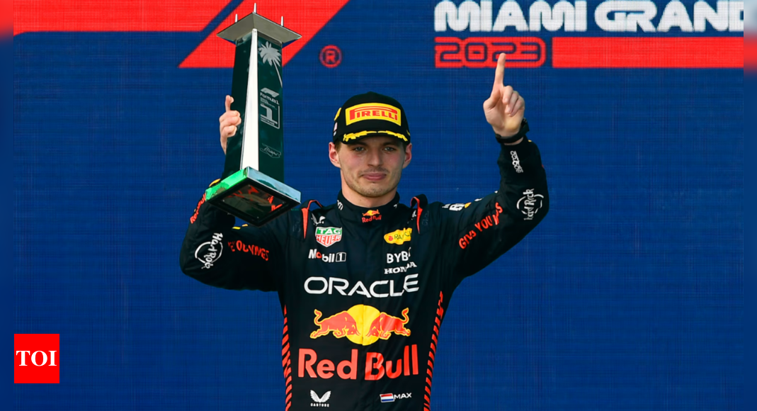 F1 2023: Verstappen blitzes from P9 to win Miami GP, leads Red Bull 1-2 -  Times of India