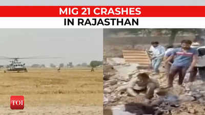 Indian Air Force MiG-21 crashes in Rajasthan, 2 civilians dead