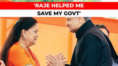 Ashok Gehlot claims Vasundhara Raje helped him save his government; Former CM hits back, dubs it 'conspiracy'