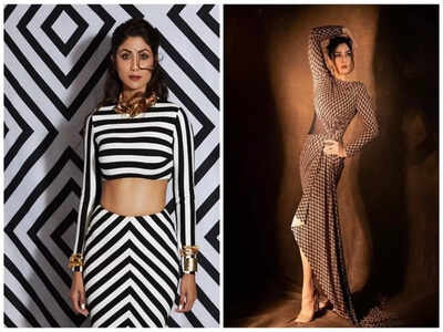 Shilpa Shetty and Raveena Tandon nail their solid fashion game at