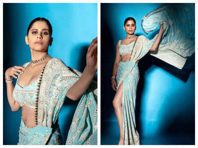Sai Tamhankar gives her desi saree look a quirky modern 'twist'; See pics