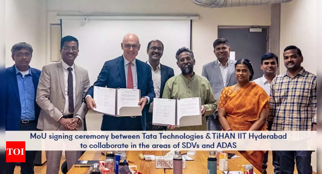 Iit Hyderabad: Tata partners IIT Hyderabad to develop Software Defined Vehicles – Times of India