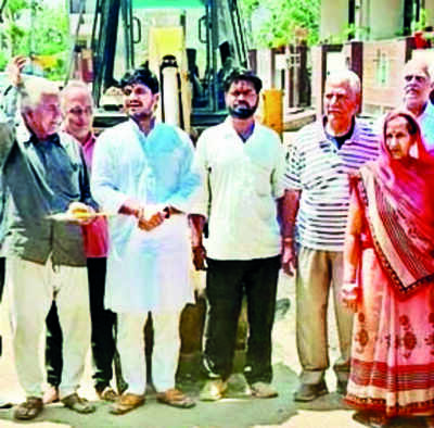 JMC-G councillor takes credit for recarpeting rd in Sanganer