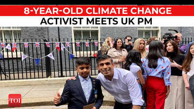 8-year-old climate change activist Aneeshwar Kunchala attends royal lunch, interacts with UK PM Rishi Sunak