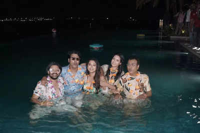 Cast of Abar Bibaho Obhijaan launches new song Mon Bajare with a lively pool party