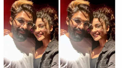 Seerat Kapoor and Allu Arjun's selfie speculate an exciting collaboration...!