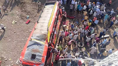 Nine women among 24 dead as overloaded bus falls off bridge in Madhya Pradesh