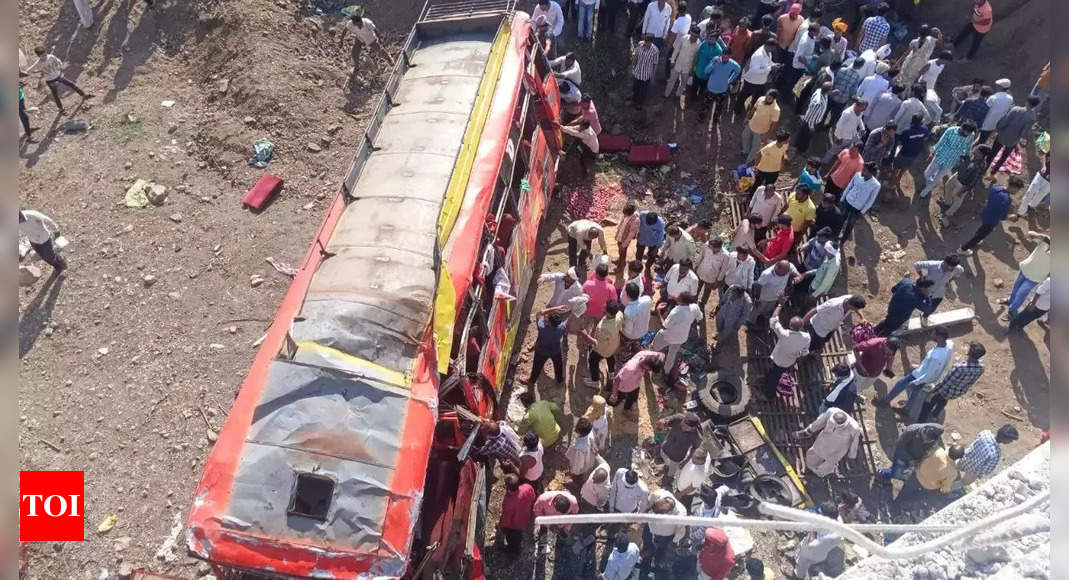 Nine women among 24 dead as overloaded bus falls off bridge in Madhya Pradesh | India News