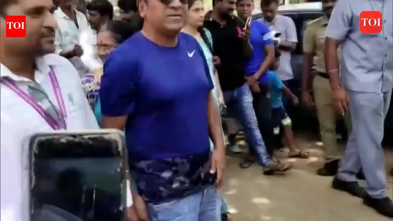 Shiva Rajkumar, wife Geetha step out to cast vote for Karnataka polls