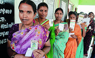 Peaceful polling in Mys region, Malnad except stray incidents