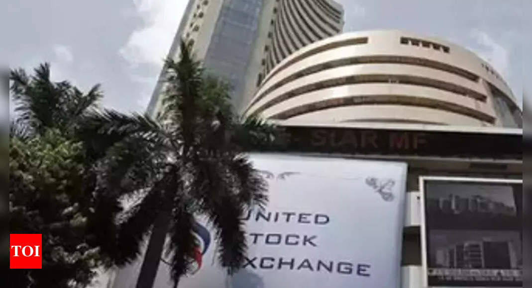 Markets trade marginally lower in choppy trade – Times of India