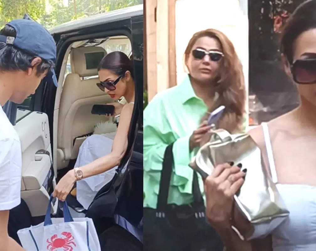 
'Be careful, it's dripping', Arhaan Khan tells mom Malaika Arora as he hands over a bag to her
