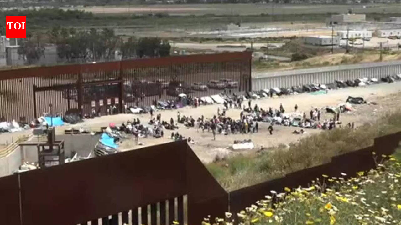 Migrants Rush Across Mexico-U.S Border
