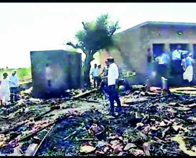 Bride among six injured as cylinders blast at wedding