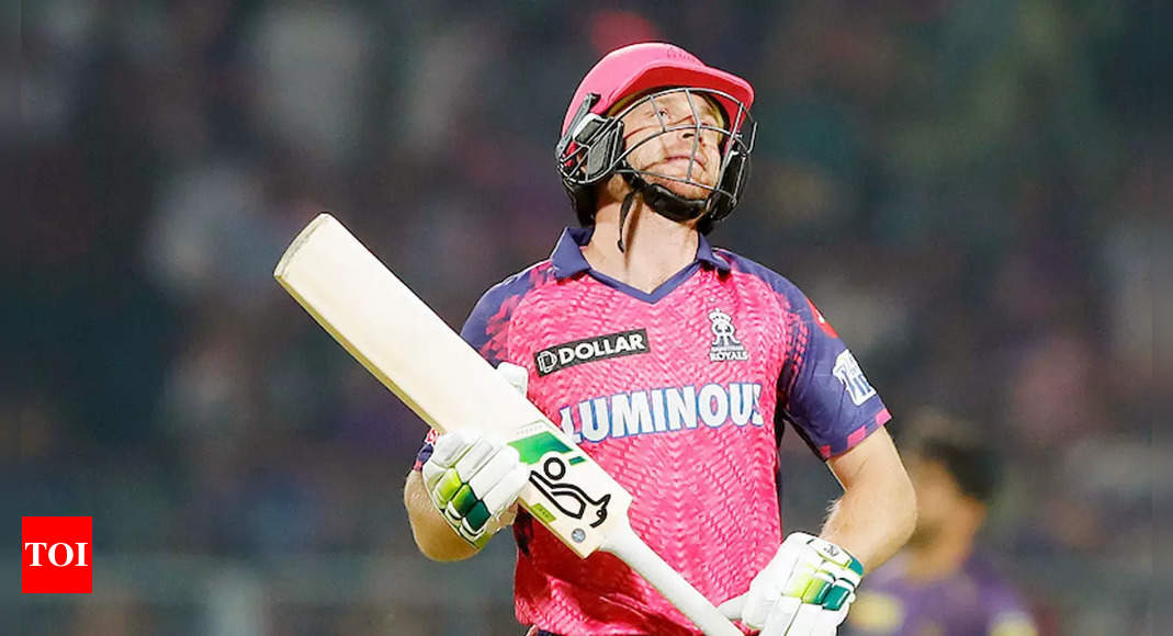 KKR vs RR: Jos Buttler fined 10% of match fee for breaching IPL Code of Conduct | Cricket News – Times of India