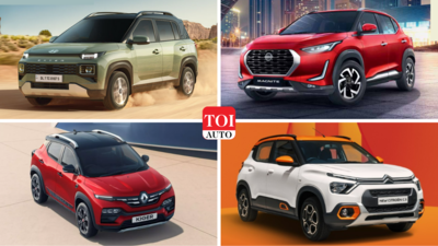Hyundai Exter vs Citroen C3 vs Renault Kiger vs Nissan Magnite: Fetaures, engine, specs