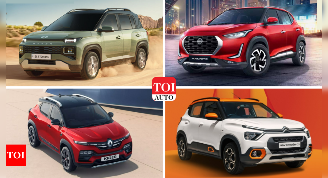 Hyundai Exter vs Citroen C3 vs Renault Kiger vs Nissan Magnite ...